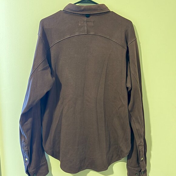 Rag & Bone Burgundy Engineered Jack Cotton Shirt - Medium - Picture 3 of 3